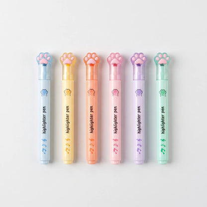 Cat Paw Pastel Highlighter Set - Pawsima