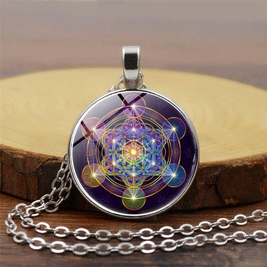 Chakra-hänge med Metatrons kub - Solantra