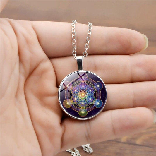 Chakra-hänge med Metatrons kub - Solantra