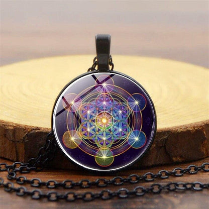 Chakra-hänge med Metatrons kub - Solantra