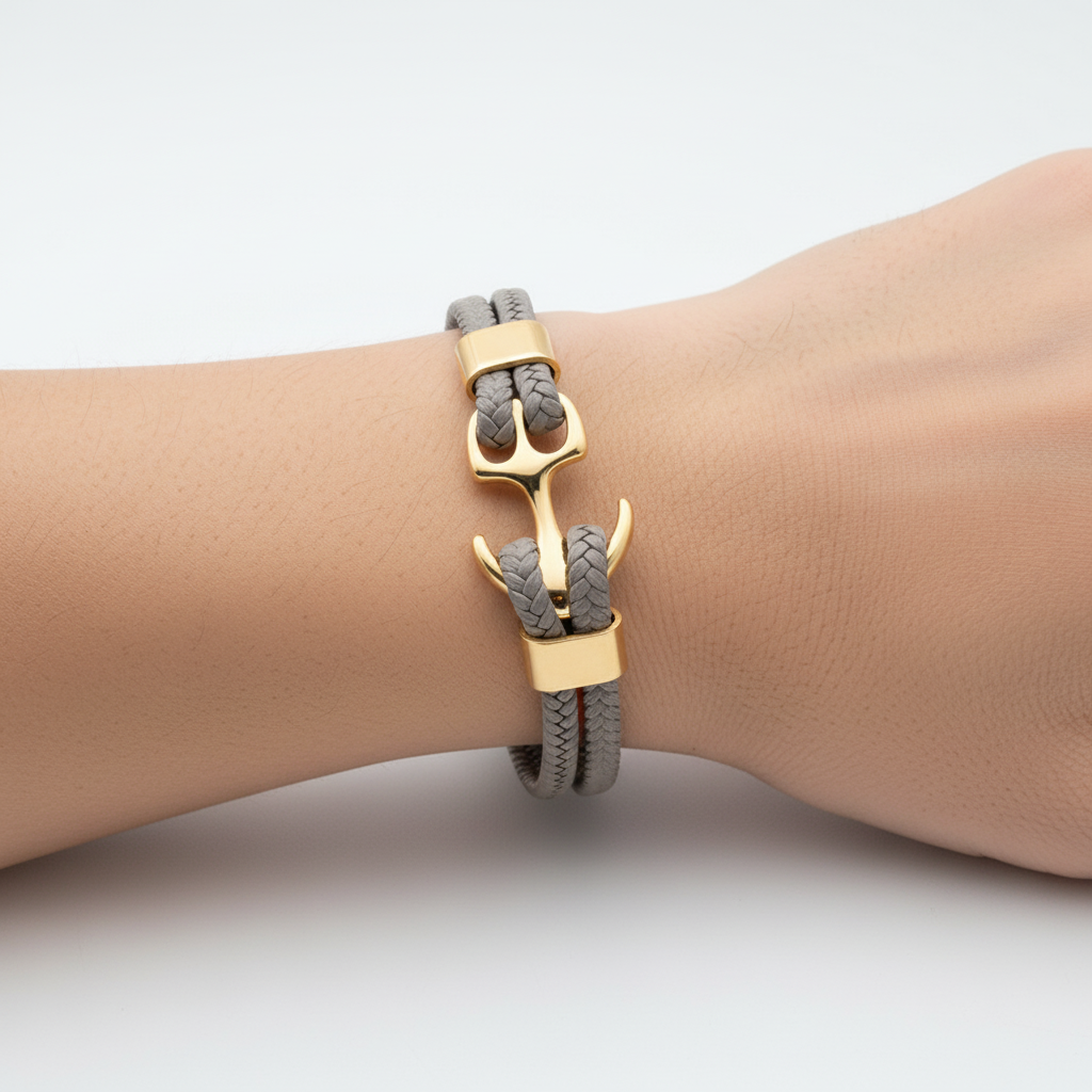 Charme-Armband Aus Leder - AnchorLeather 