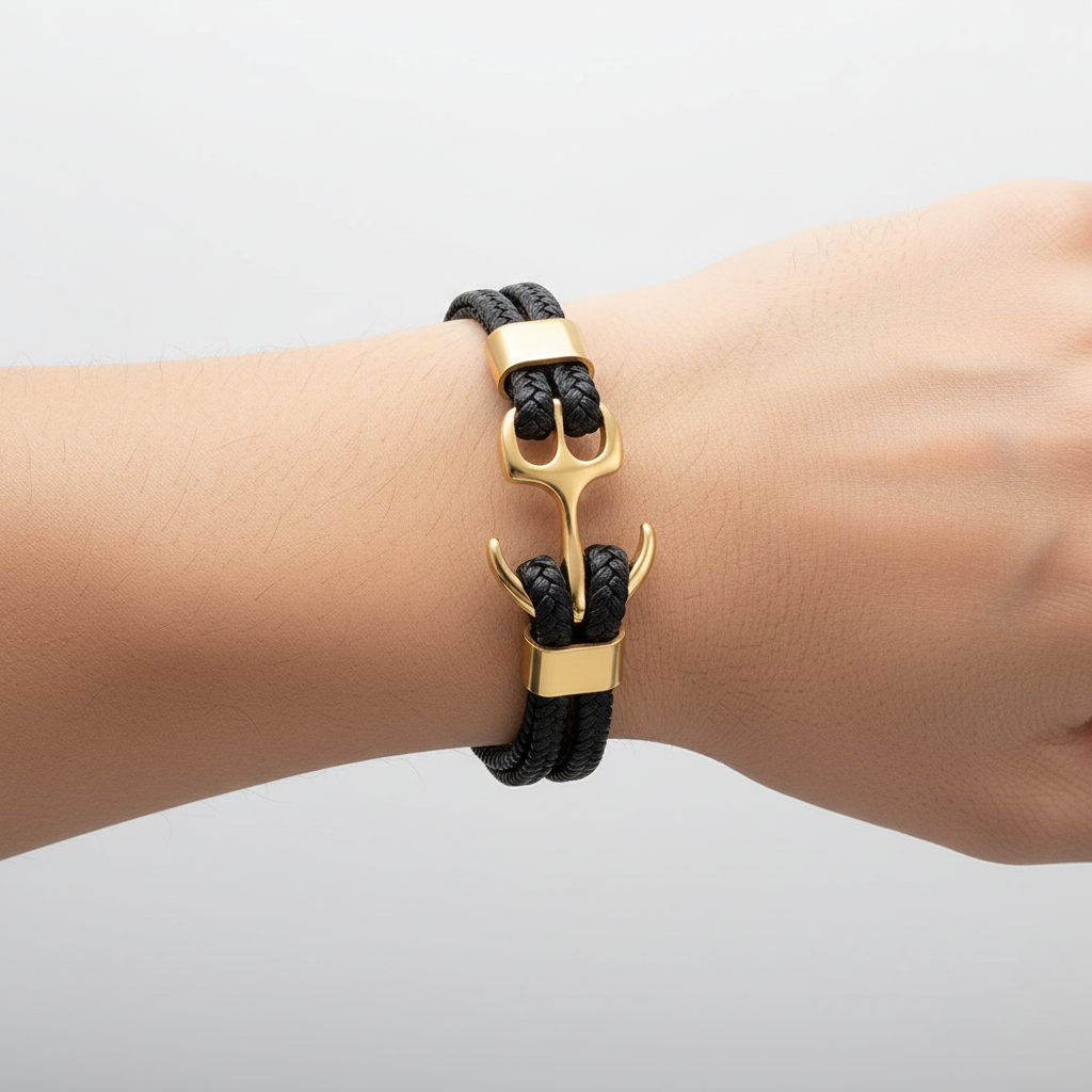 Charme-Armband Aus Leder - AnchorLeather 