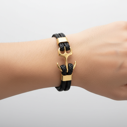 Charme-Armband Aus Leder - AnchorLeather 