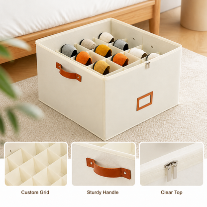 Foldable Shoe Organizer — Breathable, Space-Saving Closet Storage 4
