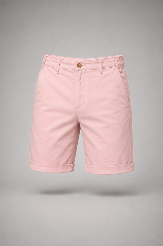 Men's Tailored Summer Shorts - Lightweight Polyester Twill Casual Fit 1