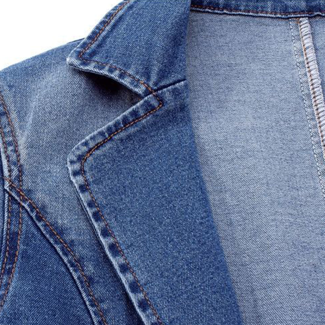 Damernas jeansblazer med elegant skärning – Nora höstutgåvan