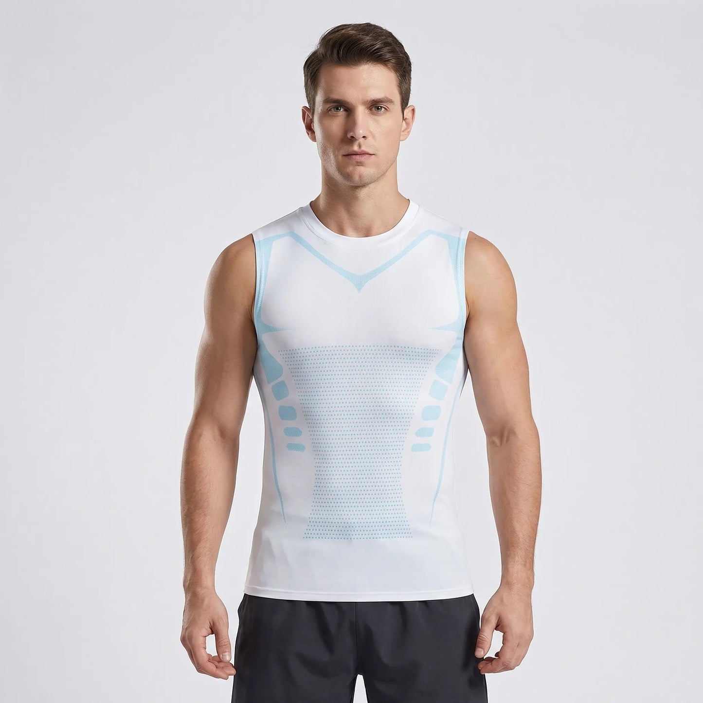 Close-Fit Graphic Print Training Top - Armando