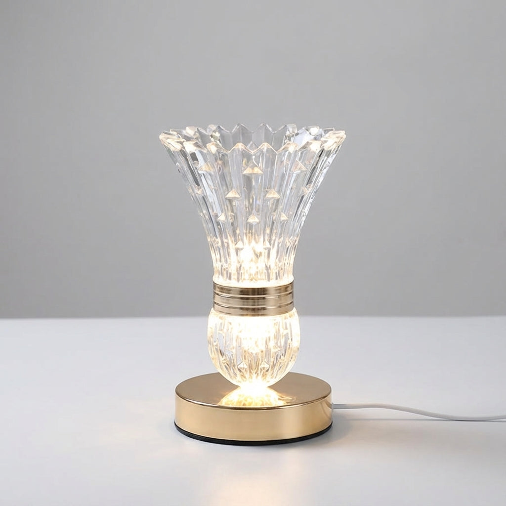 Compact Crystal Style Table Lamp -  Cristava