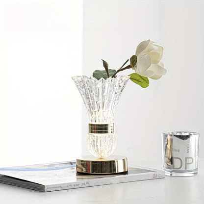 Compact Crystal Style Table Lamp -  Cristava