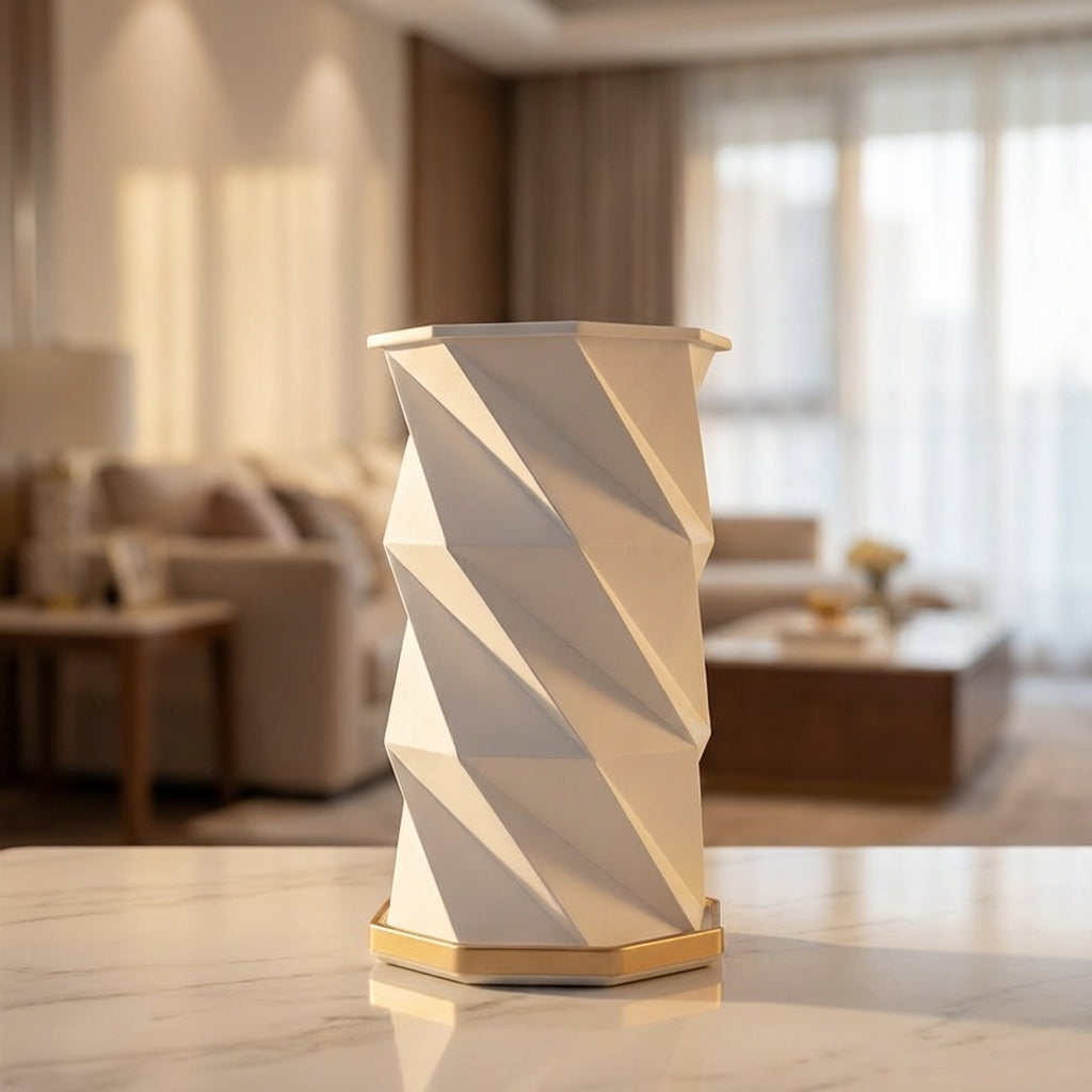 Compact Sculpted Table Lamp -  Auravelle