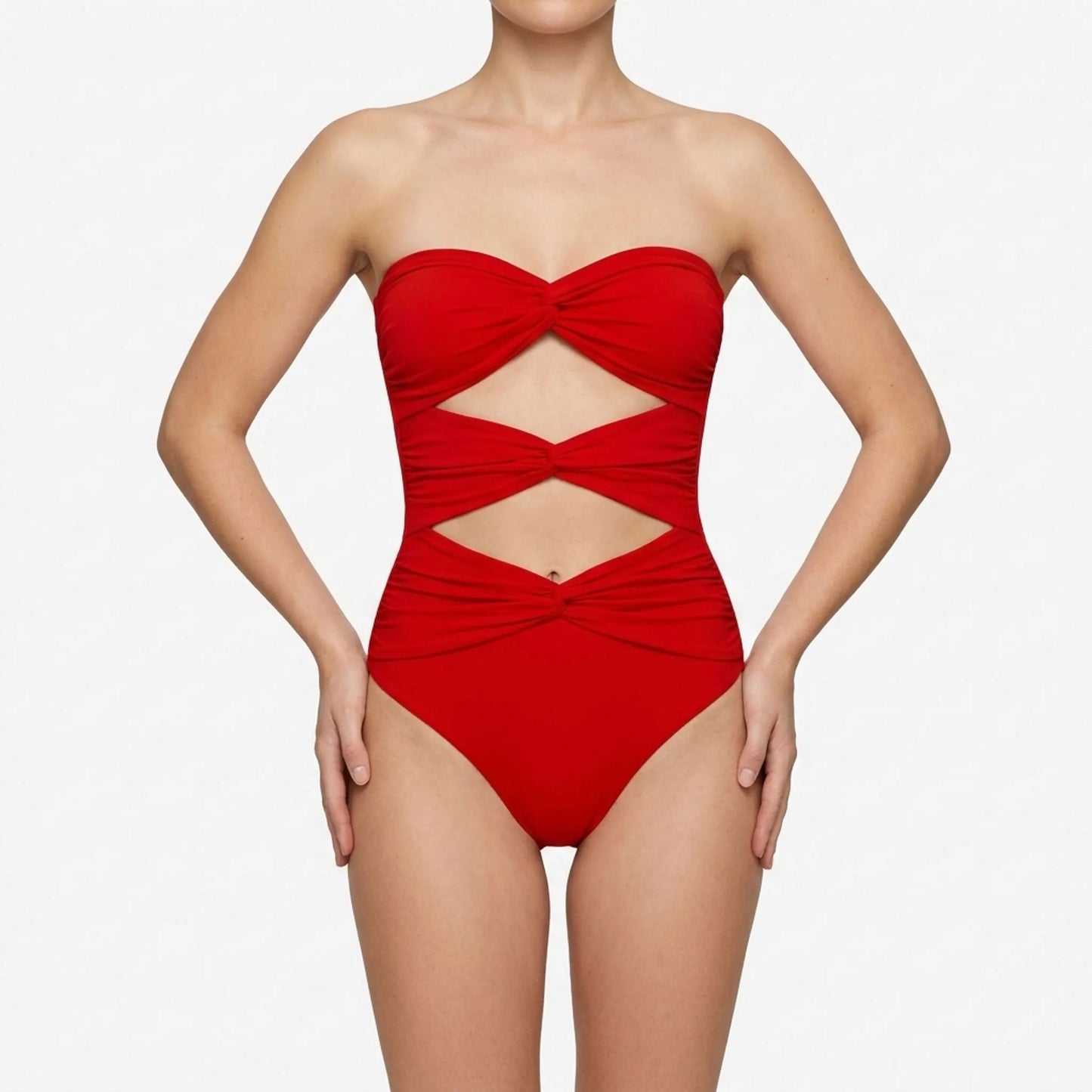 Cut-Out Swimsuit With Skirt - Sirenia