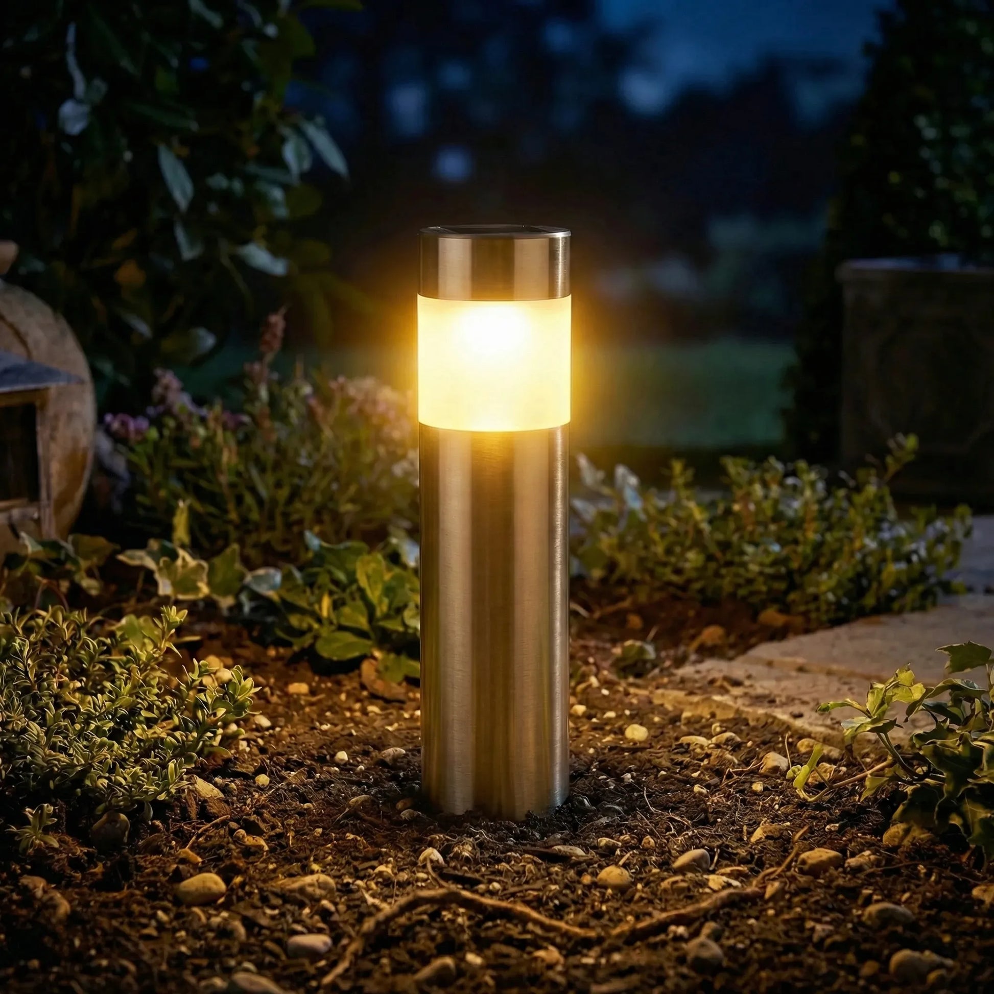 Cylindrical Stake Lanterns - Pathlume