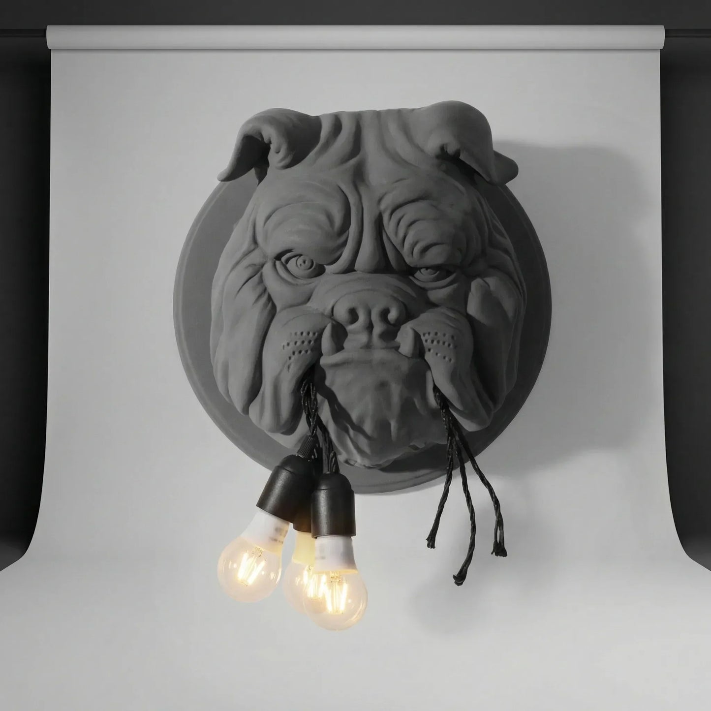 Decorative Sculpted Wall Sconce - Bulloxen