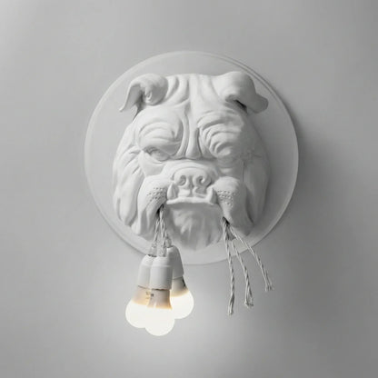 Decorative Sculpted Wall Sconce - Bulloxen