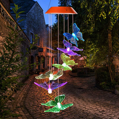 Decorative Butterfly Wind Chime -  Luminflutter