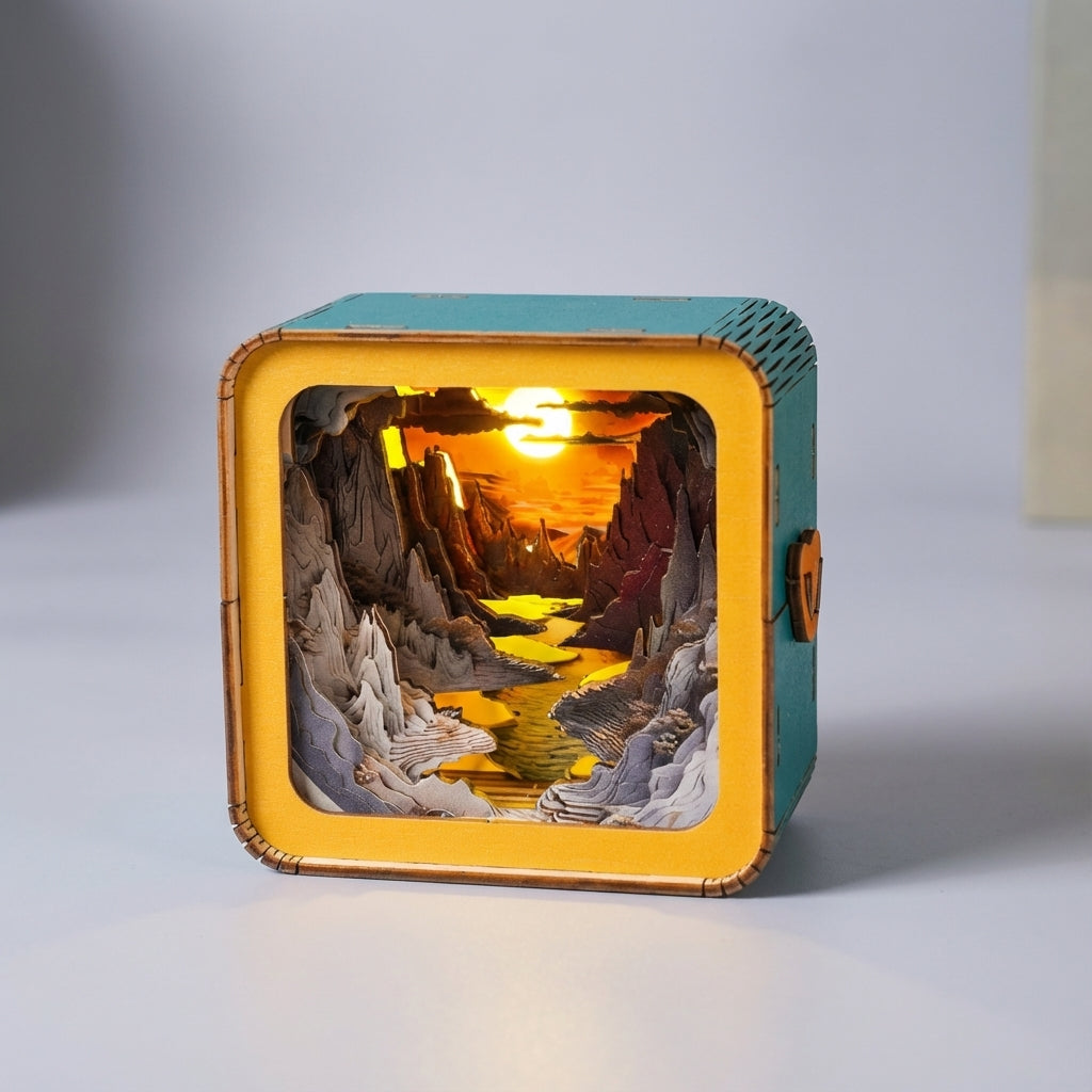 Decorative Tabletop Scene Box -  SolaceCube
