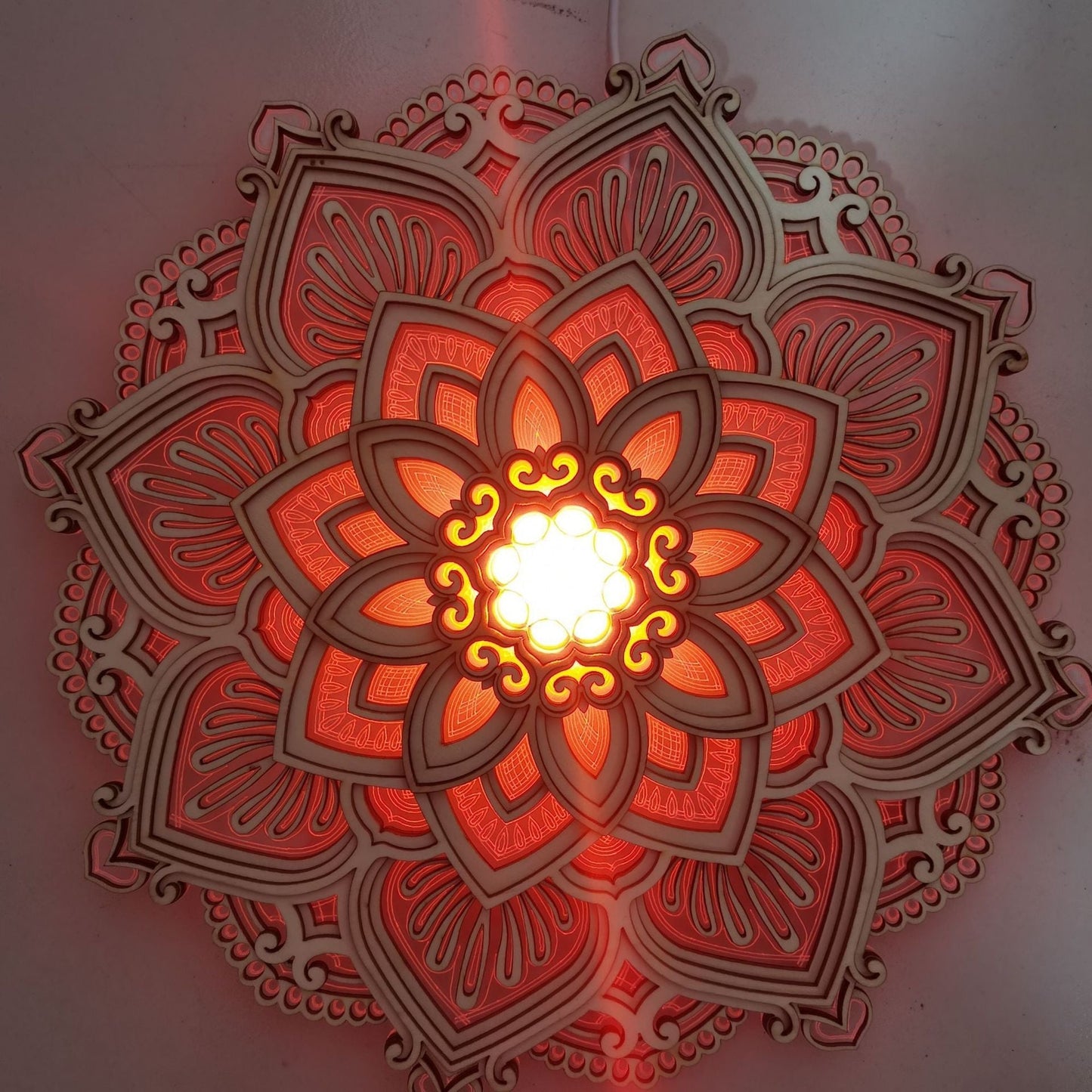Decorative Wall Mandala Lamp -  Mandarise
