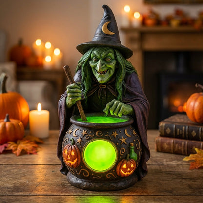 Decorative Witch Cauldron Lamp -  Hexilume