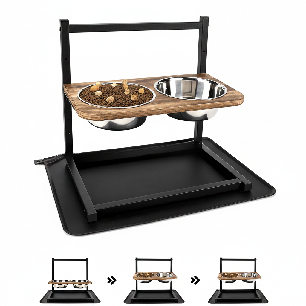 Premium Förbättrad hundmatstation - SnackHaven