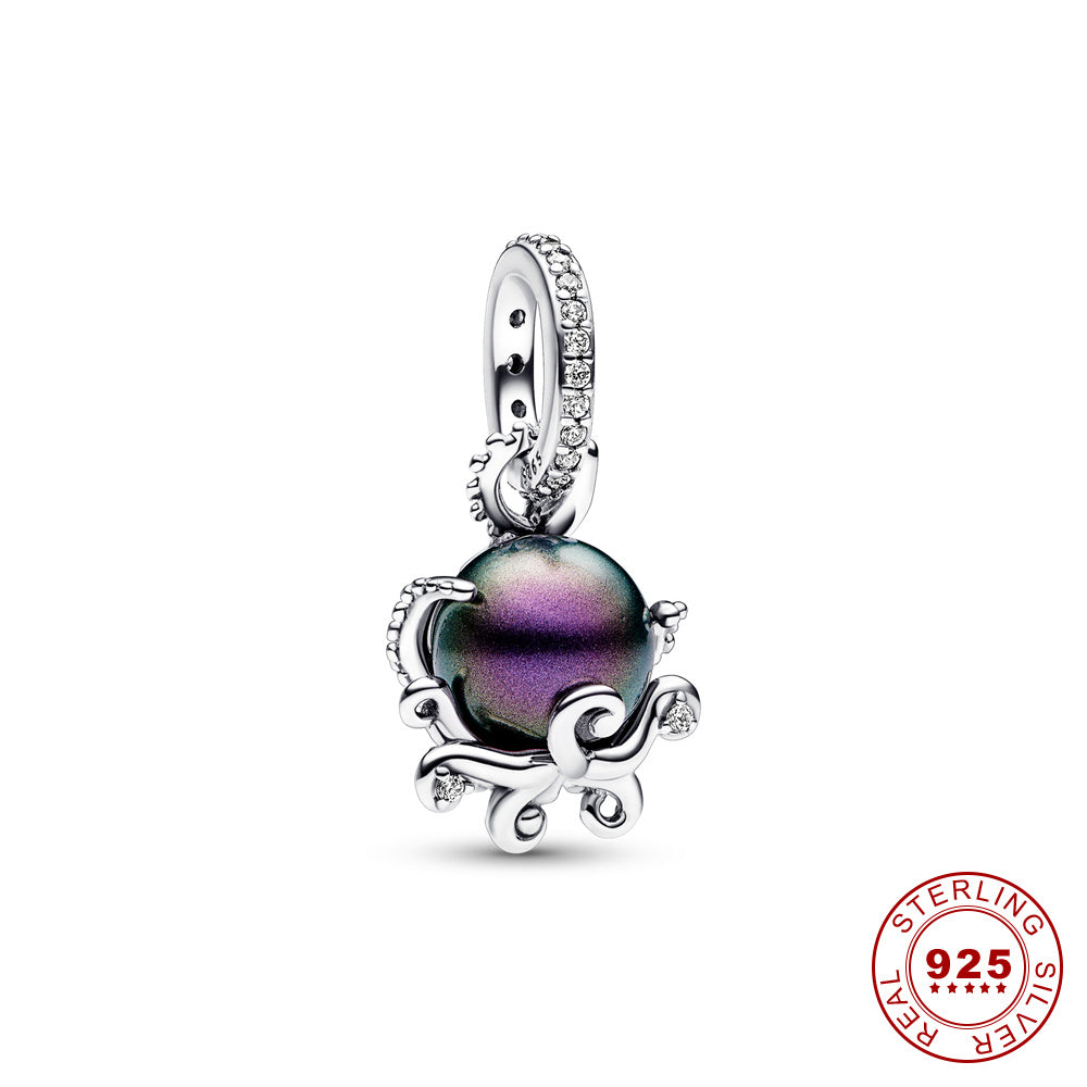 Pandora Ariel Muschel-Anhänger, Sterling Silber, Disney Die kleine Meerjungfrau, Damen-Schmuck.