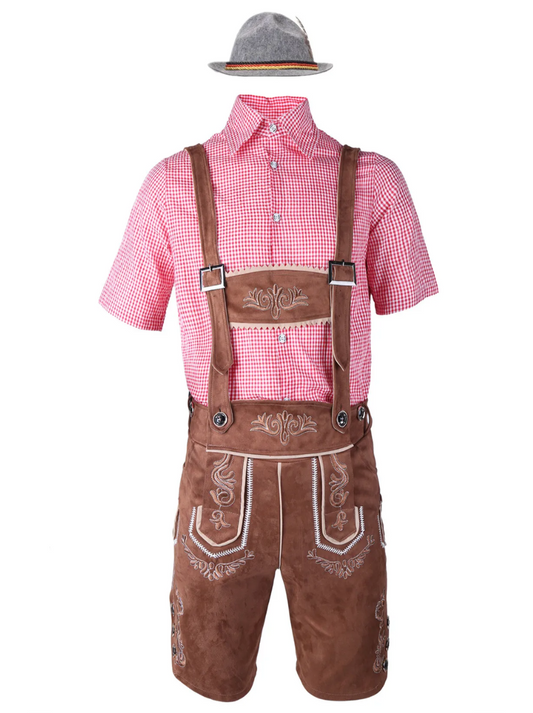 Men's German Oktoberfest Lederhosen Costume 2