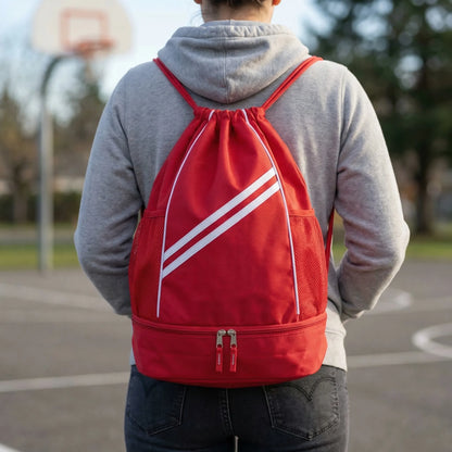 Drawstring Sports Backpack With Wet Compartment -  Zyphoar