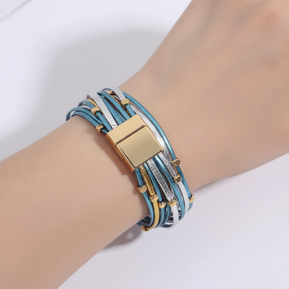 Dreifarbige Wickelarmband - LayerWrap 