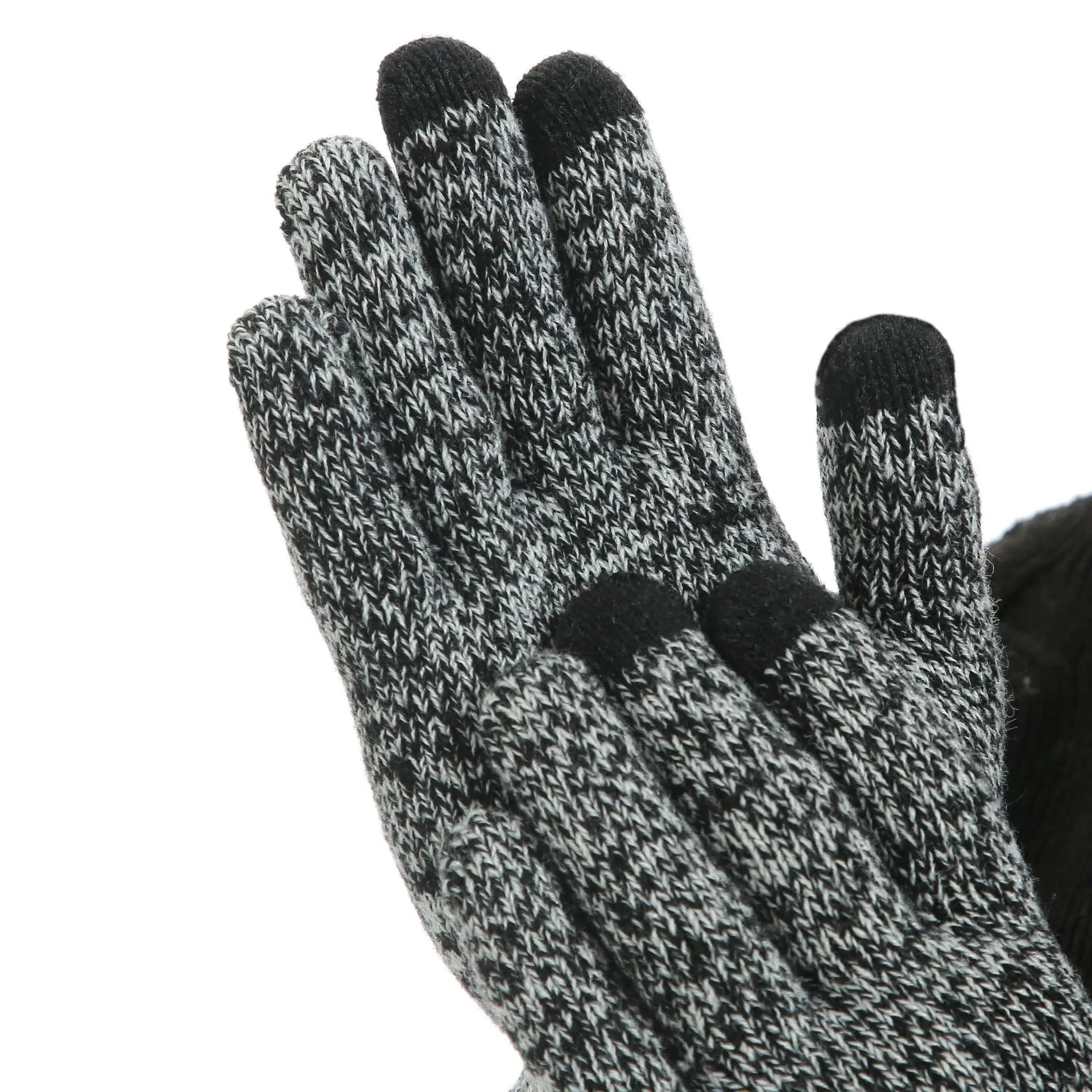 Dreiteiliges Gestricktes Winteraccessoire Set - WarmTrio