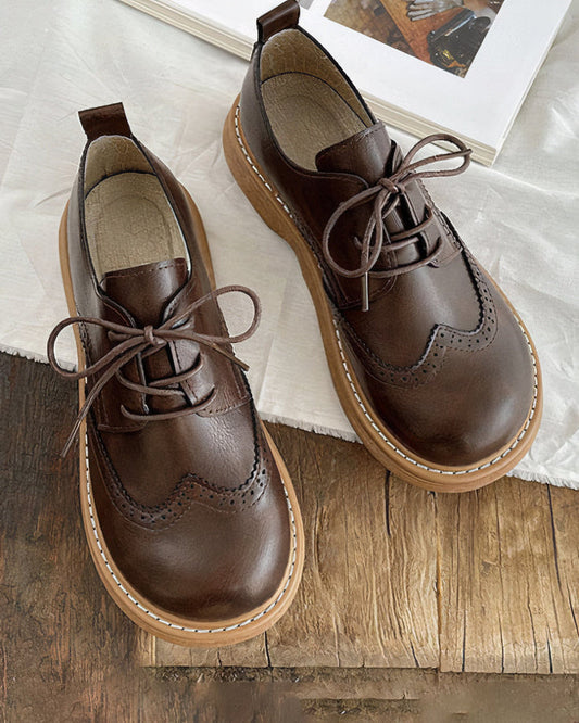 Höstliga retro Oxford-skor för damer – Isadora