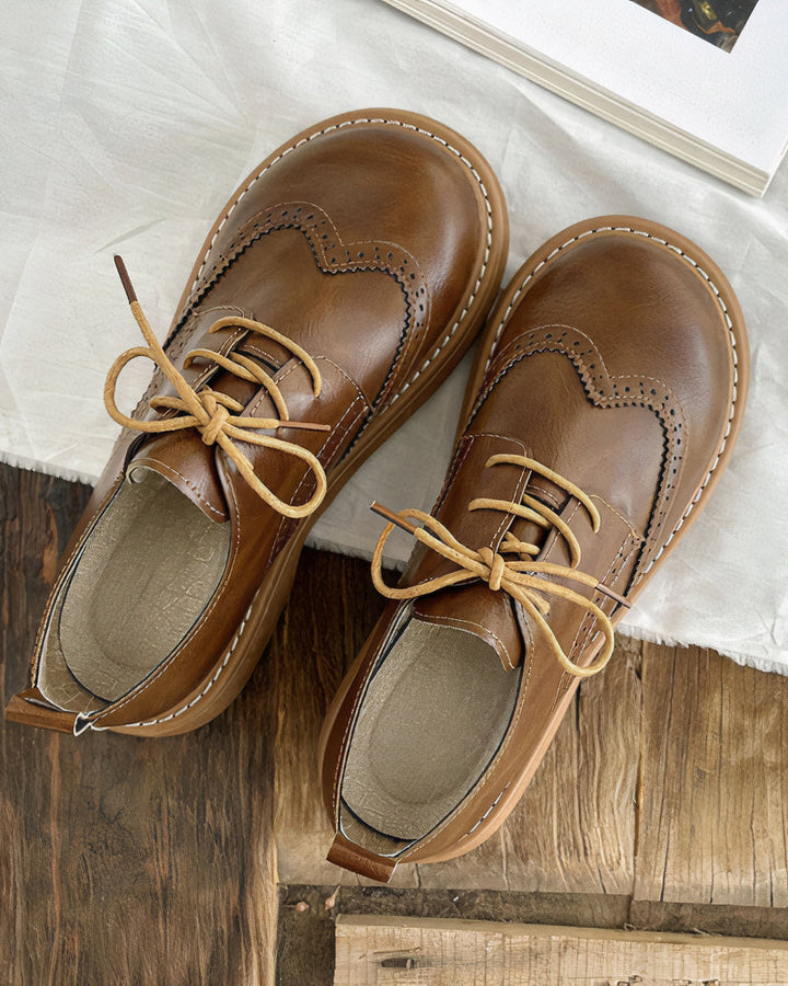 Höstliga retro Oxford-skor för damer – Isadora