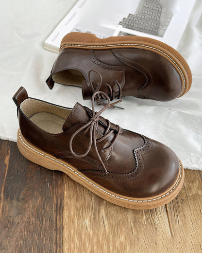 Höstliga retro Oxford-skor för damer – Isadora