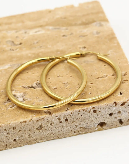 Einfache Creolen - GoldenRings 