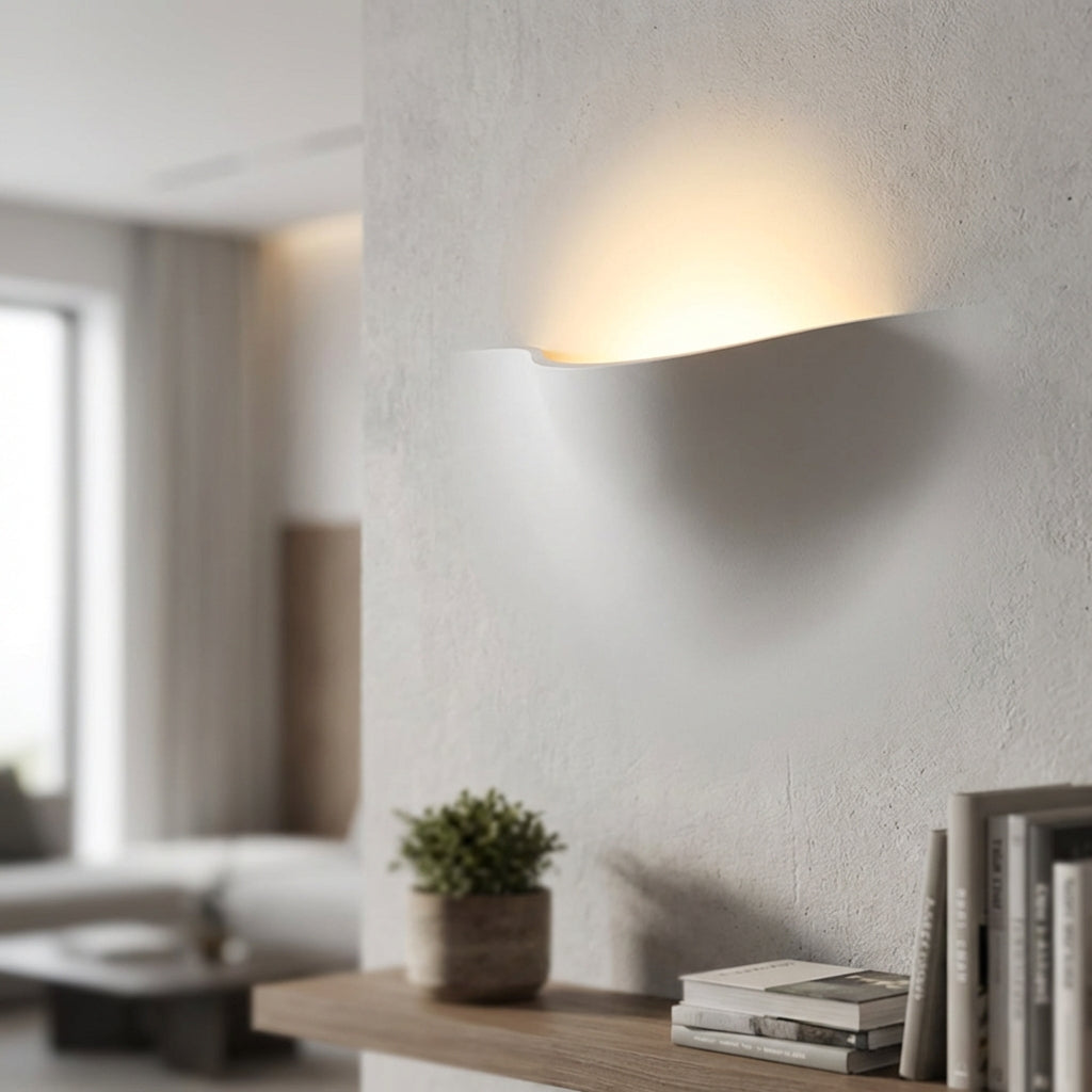 Elegant Curved Wall Sconce -  HaloFold