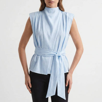 Elegant Tie Waist Top -  Kelli