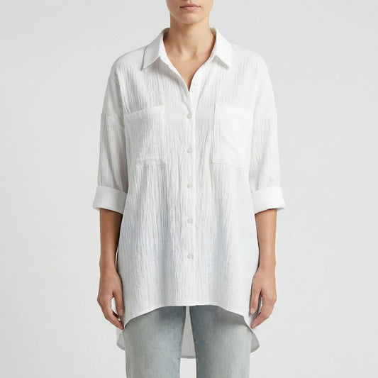 Elegante Damesblouse Met Knoopsluiting - Becky
