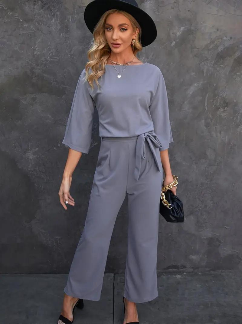 Damoverall med knytbälte – Selina höstedition