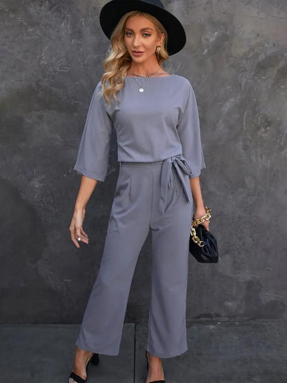 Damoverall med knytbälte – Selina höstedition