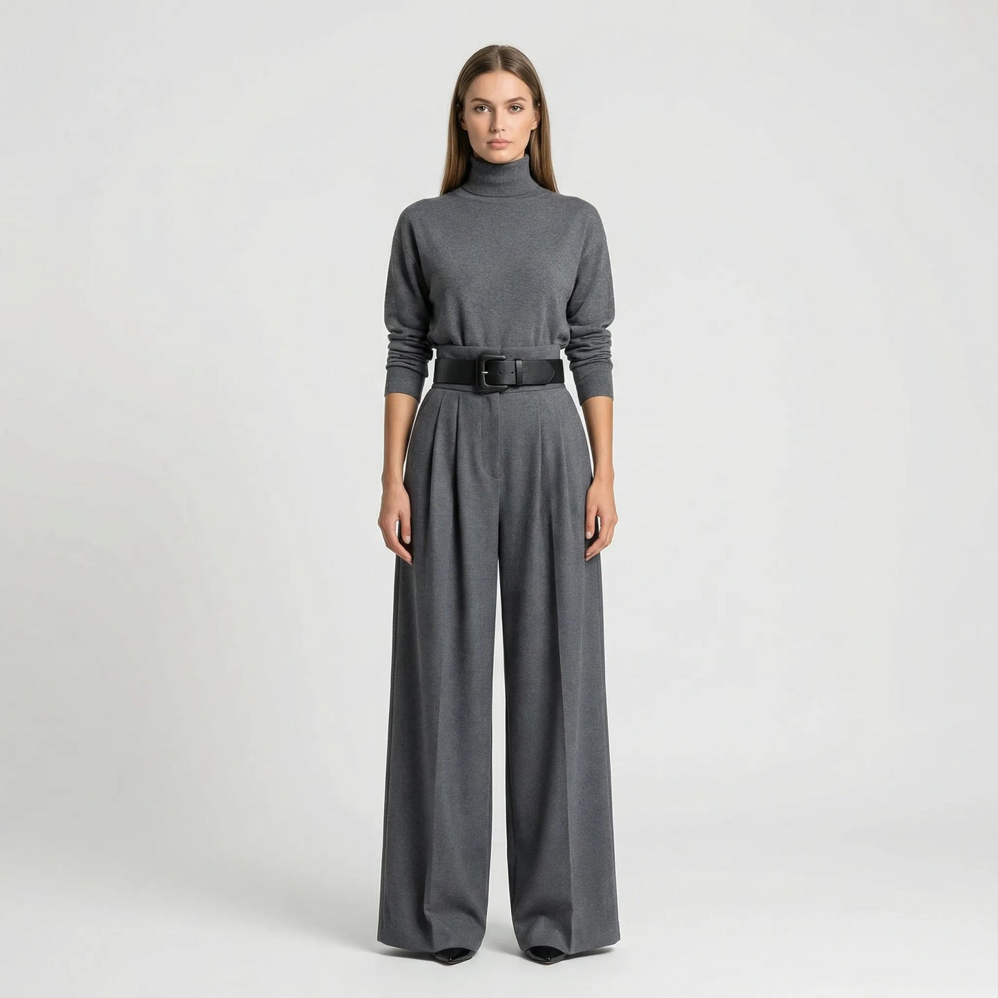 Elegantes Rollkragen-Hosen-Set Für Damen - Joanne