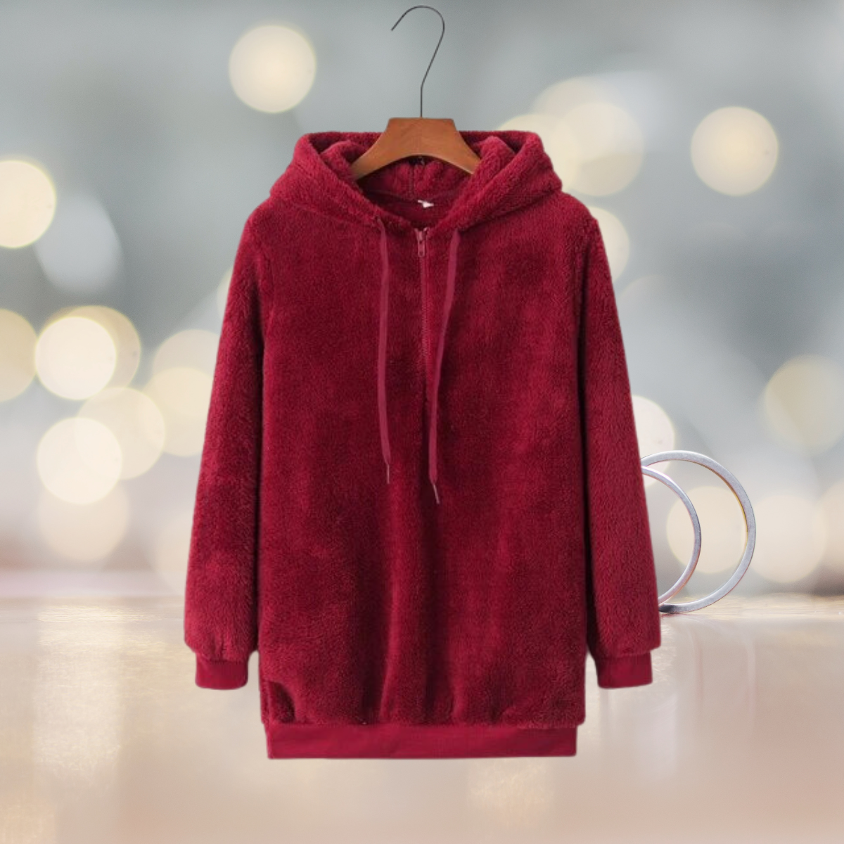 Mjuk damhoodie för hösten – Amalia
