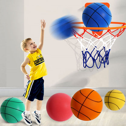 Ljudlös basketboll i PU-skum för barn – Silento