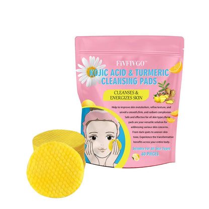 Kurkuma Kojinsyra Rengöringskuddar - GlowTonic