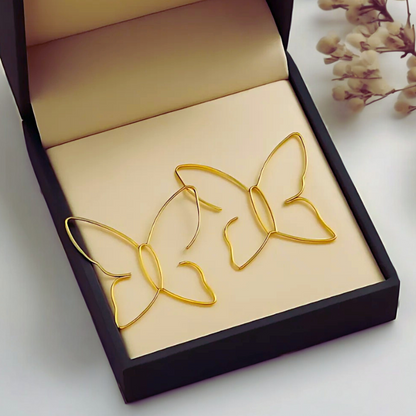 Fjäril Öra | Stora fjäril örhängen för kvinnor
