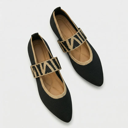 Flacher Damenschuh Mit Riemen - Marissa