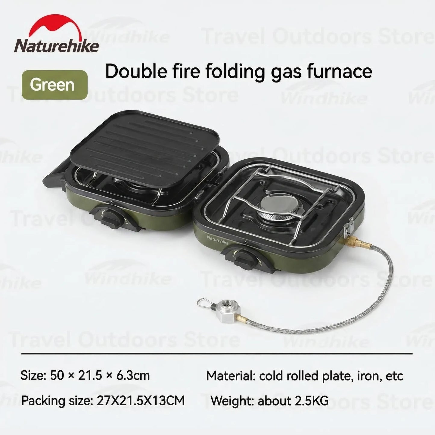 Foldable Dual-Burner Camping Gas Stove -  Campforge