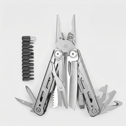 Foldable Multi-Tool With Pliers And Bits -  Clampex