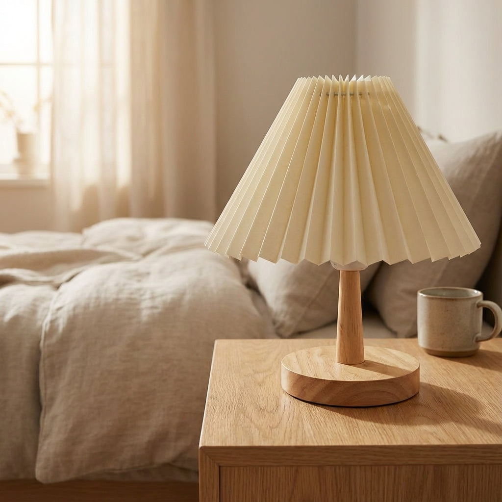 Foldable Pleated Table Lamp -  Flarozi