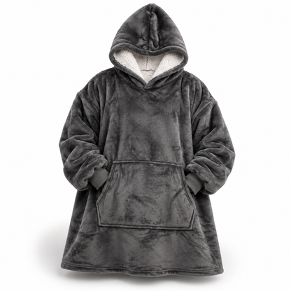 Ultra-Soft Oversized Sherpa Hoodie Blanket (with Pocket) 1