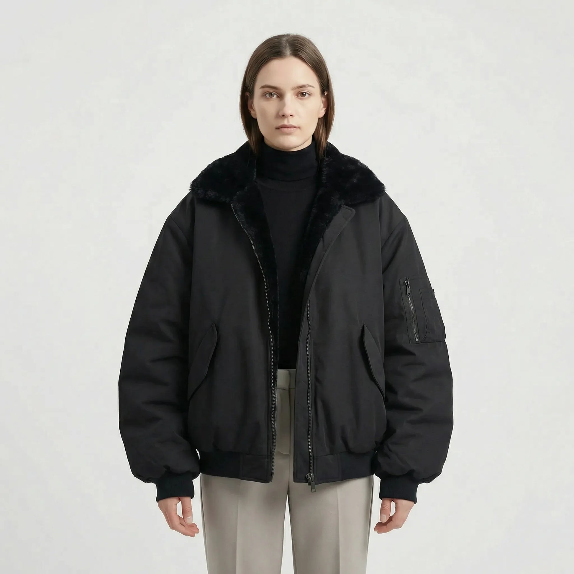 Gefütterte Winterjacke Im Bomber-Stil - Kendra