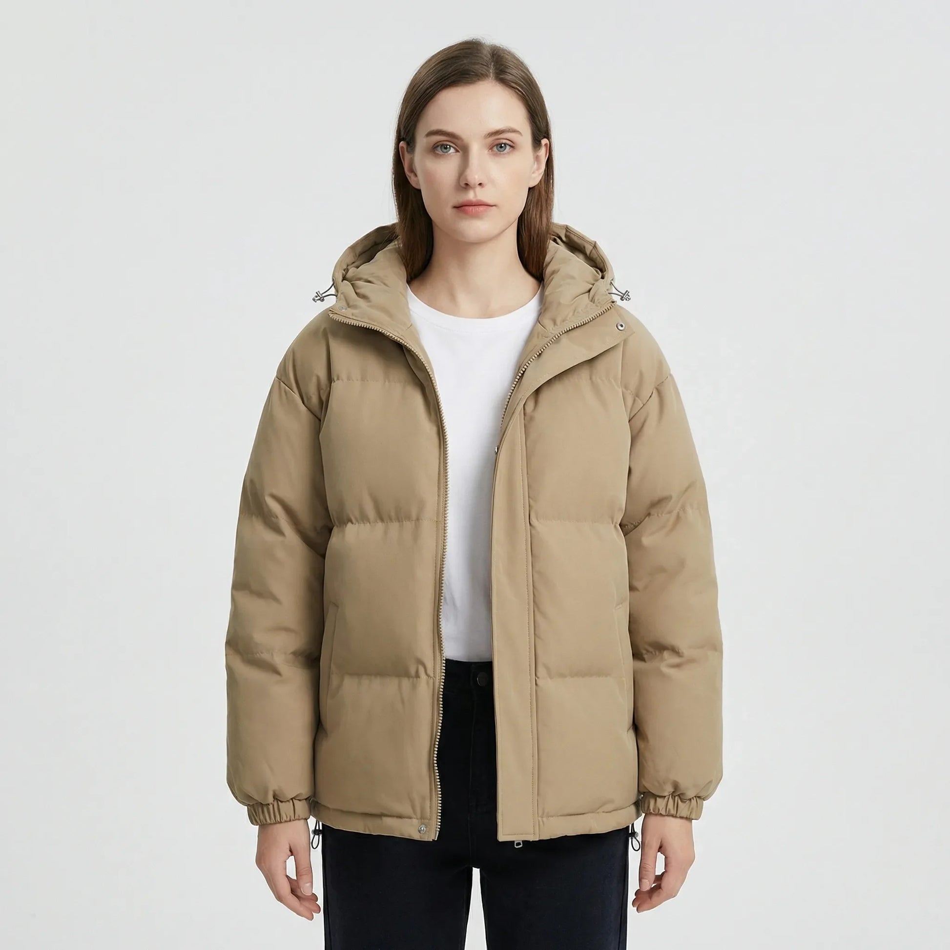 Gefütterte Winterjacke Mit Kapuze - Shawna