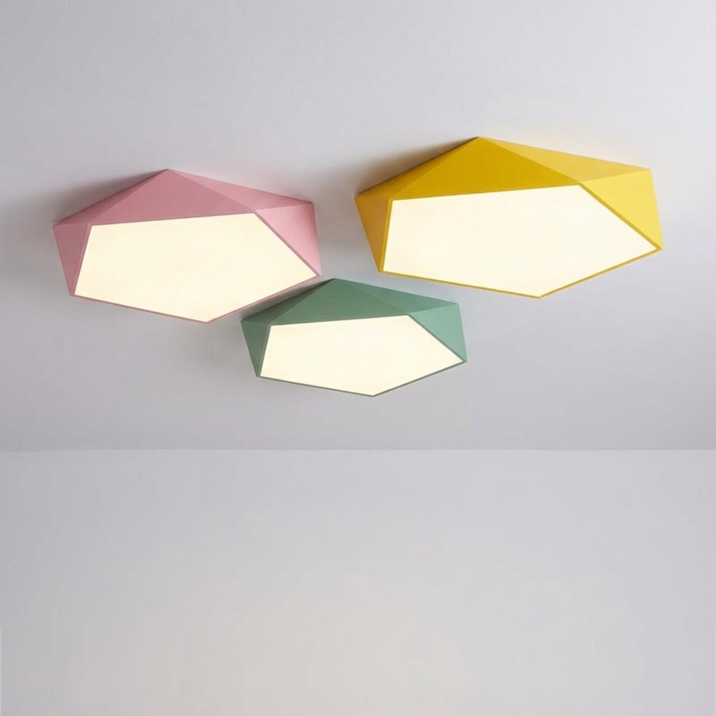 Geometric Ceiling Light Fixture -  Polylume